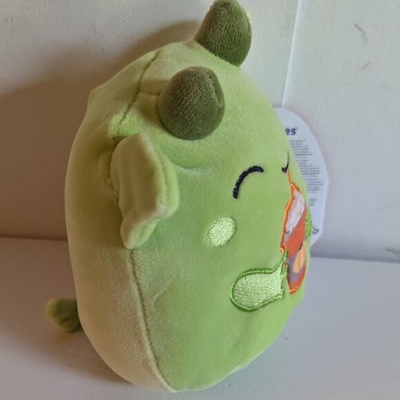 NWT 5" Fitzy Goblin Pumpkin Spice Latte Squishmallows Halloween Gargoyle Plush - Picture 3 of 7